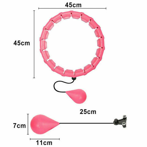 24 Knots Smart Hula Hoop Fitness Detachable Hoops Weight Hoola Hoops