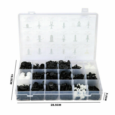 Car Plastic Clips Bumper Fender Trim Mixed Rivet Door Panel Fasteners 550Pcs Kit