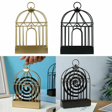 Mosquito Coil Holder Birdcage Decor Repellant Outdoor Garden Burner Portable