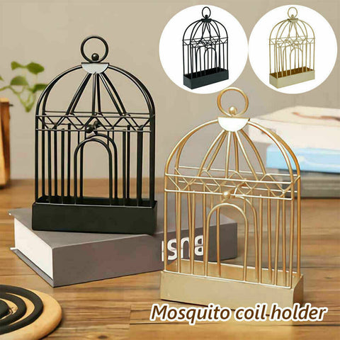 Mosquito Coil Holder Birdcage Decor Repellant Outdoor Garden Burner Portable