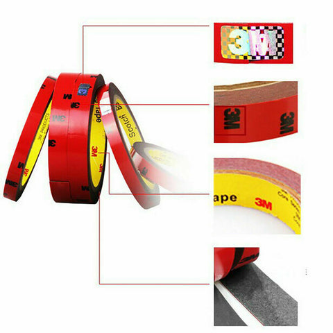 3M Double Sided Sticky Strong Permanent Versatile Roll Tape Heat Resistant