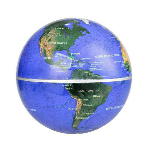 C Shape LED World Map Decoration Magnetic Levitation Floating Globe Light
