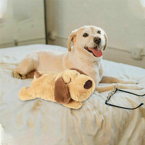 Anxiety Behavioral Aid Puppy Cat Toy Heartbeat Soft Plush Sleeping Buddy Pet Dog