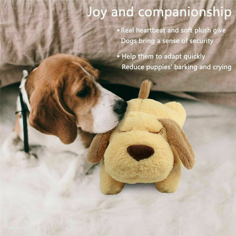 Anxiety Behavioral Aid Puppy Cat Toy Heartbeat Soft Plush Sleeping Buddy Pet Dog