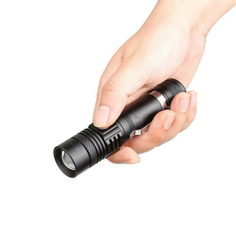 2X 60000lm CREE Q3-WC T6 LED Flashlight Torch Bike Mount USB Rechargeable