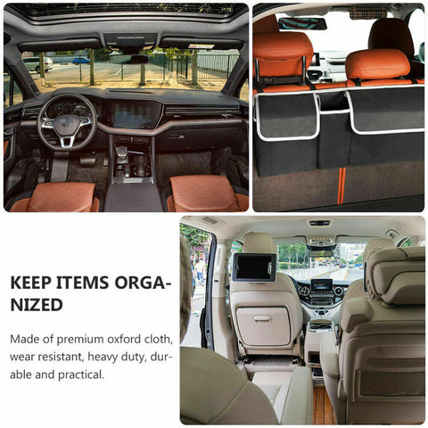 Car Boot Organiser Large Storage Bag Pocket Back Seat Hanger Travel Hanging