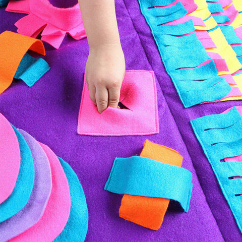 Dog Pet Nose Training Sniffing Pad Toys Blanket Game Feeding Cushion Snuffle Mat