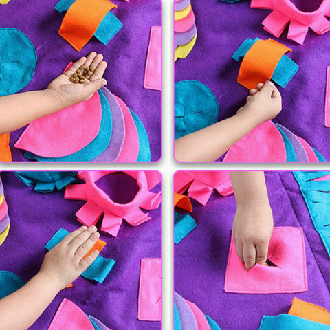 Dog Pet Nose Training Sniffing Pad Toys Blanket Game Feeding Cushion Snuffle Mat