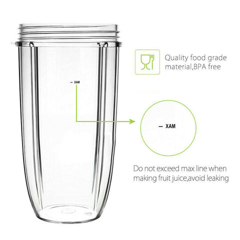 32oz COLOSSAL CUP LARGE TALL for NUTRIBULLET Nutri Bullet 600 900w Blender Model