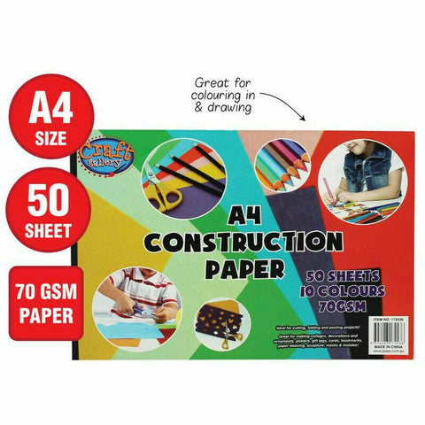 50 Sheets 70gsm A4 Coloured Paper DIY Craft Paper Making Cardstock Premium