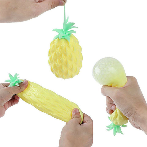3D Soft Pineapple Anxiety Stress Relief Ball Fidget Sensory Squishy Toy Gift