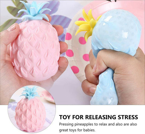 3D Soft Pineapple Anxiety Stress Relief Ball Fidget Sensory Squishy Toy Gift