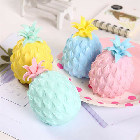3D Soft Pineapple Anxiety Stress Relief Ball Fidget Sensory Squishy Toy Gift