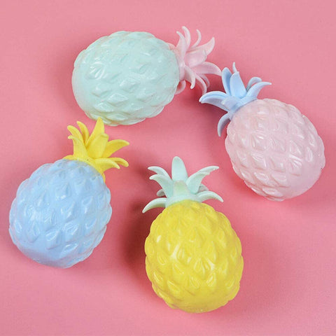 3D Soft Pineapple Anxiety Stress Relief Ball Fidget Sensory Squishy Toy Gift