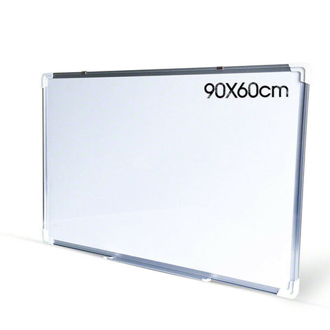 Magnetic Office Board Portable Whiteboard 90X60CM Marker Eraser & Magnet Buttons