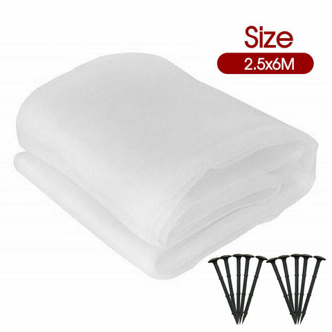 Garden Netting Crop Plant Protect Mesh 6/10M Bird Net Insect Less Than 5mm x 5mm