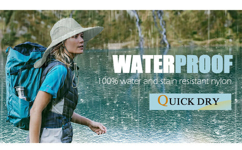 Mens Neck Flap Hat Wide Brim Unisex Hiking Fishing Sun Protection Outdoor Cap