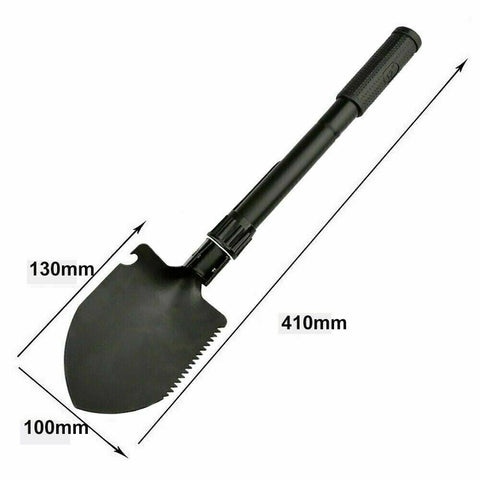 Outdoor Survival Foldable Shovel Spade Garden Camping Hiking Camp Compass