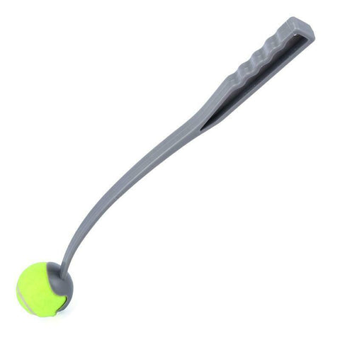 Pet Dog Puppy Tennis Ball Grey Launcher Chucker Thrower Long 50cm with Ball