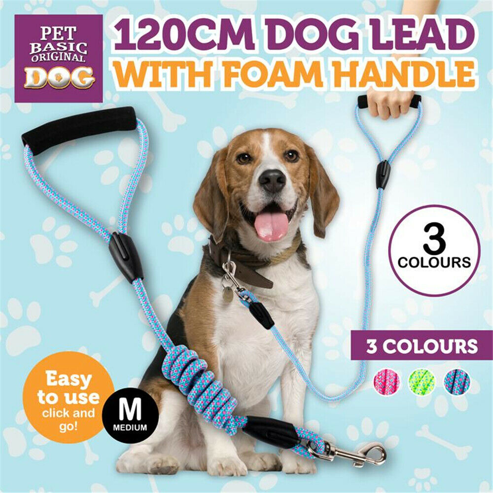 Nylon Training Pet Dog Leash Heavy Duty Strong Rope Recall Walking Long Lead