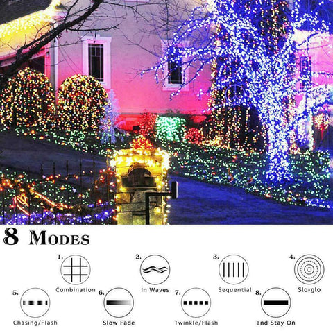 7M 50LED Waterproof Solar Cherry Flower String Fairy Lights Outdoor Garden Party