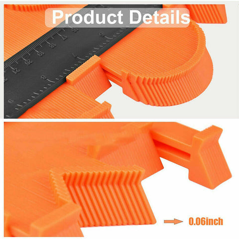 10'' Upgrade Contour Gauge Profile Tool Contour Duplicator ABS With 2 Lock Saker