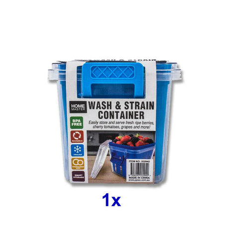 Kitchen Wash Strainer Container Vegetable Fruit Drainer 11x11x10cm