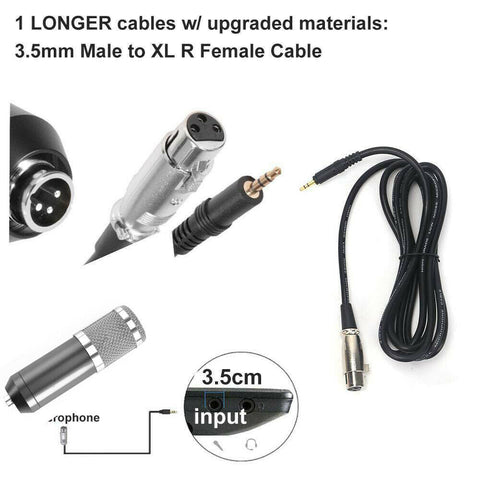 BM800 Condenser Microphone Kit Studio Suspension Boom Scissor Arm Stand