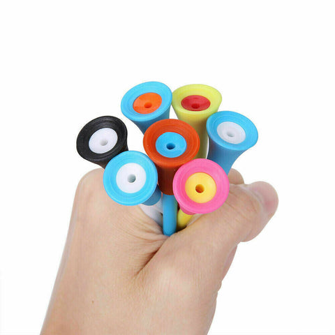 110Pcs Plastic & Rubber Cushion Top Golf Tees 83mm