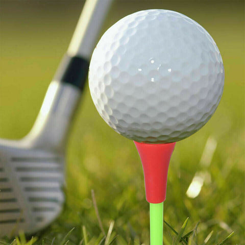 110Pcs Plastic & Rubber Cushion Top Golf Tees 83mm