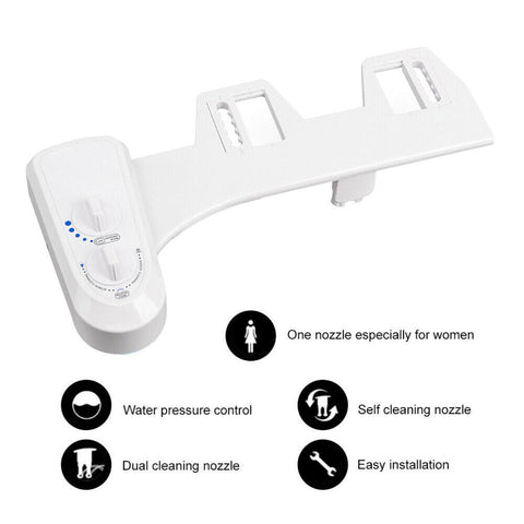 Hygiene Water Wash Clean Unisex Easy Toilet Bidet Seat Attachment Upgrade