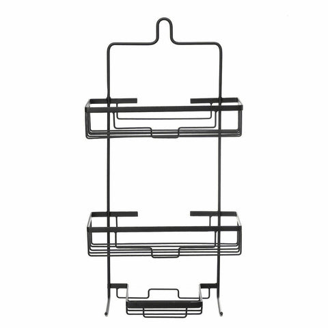 3 Tier Bathroom Shower Caddy Aluminum Hanging Rack Shampoo Storage Shelf Black