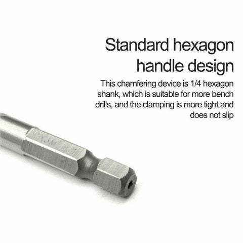 6X HSS Hex Shank Tap Drill Bits Metric Thread Screw Compound Tapping Set Tool