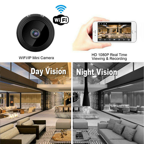 1080P HD Mini Wifi Wireless IP Hidden Spy Camera Security Cam Network Monito