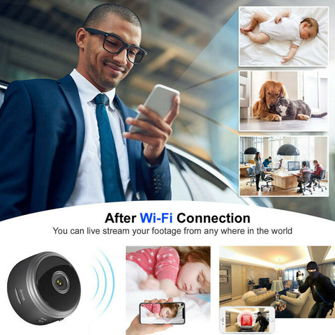 1080P HD Mini Wifi Wireless IP Hidden Spy Camera Security Cam Network Monito