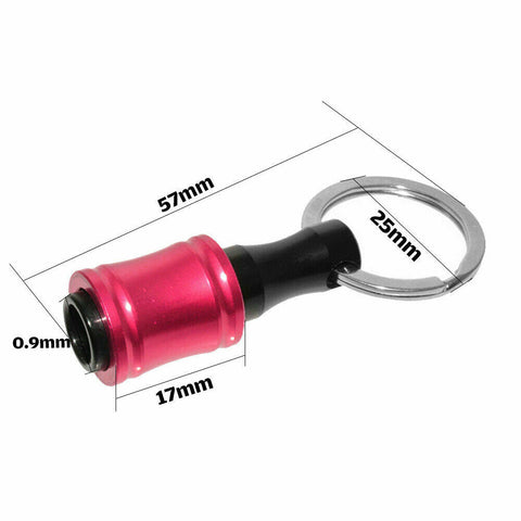 6Pc Hex Shank Screwdriver Bit Holder Extension Bar Tough Keychain Driver Keyring