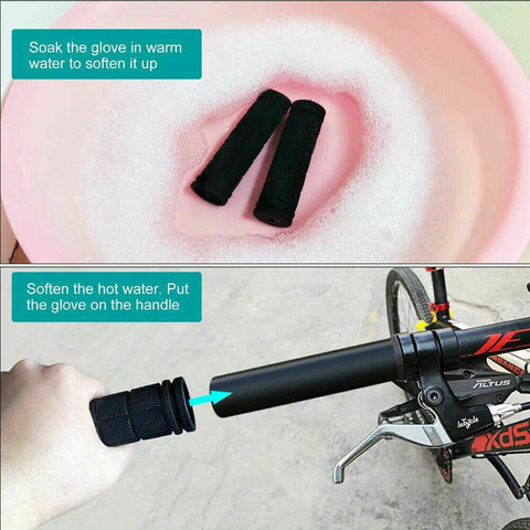 Mountain Cycling Bike Bicycle MTB Handlebar Grips Rubber Anti-slip Handle Grip