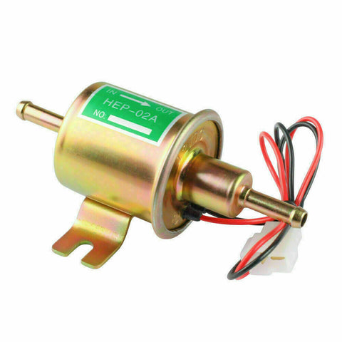 Universal 12V 2.5-4 PSI Gas Diesel Inline Low Pressure Electric Fuel Pump HEP02A