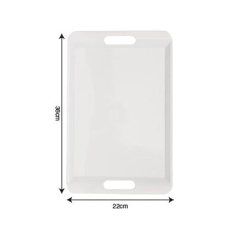 PLASTIC FOOD SERVING TRAY Cafe Cafeteria Fast Food Board Dish Meal Plate Handle