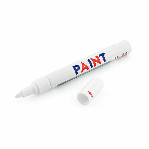 12x White Car Motorcycle Cool Tyre Tire Tread Paint Marking Pen Marker Waterproof