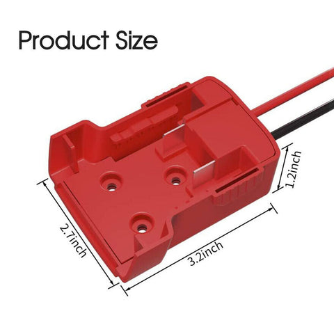DIY For Milwaukee M18 XC 18V DIY Project Battery Adapter/BASE Power 2 Wirings