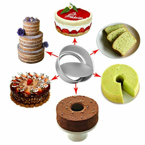 4/5/6/8 Inch Cake Mould Round DIY Cakes Pastry Mould Baking Tin Pan Reusable AU