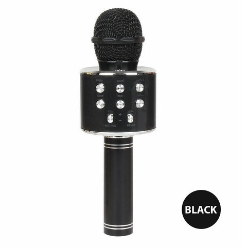 Karaoke Microphone Speaker Wireless Bluetooth Handheld Mic USB Player KTV WS858