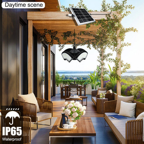 136 LED Solar Light Indoor Outdoor Hanging Pendant Garden Yard Tent Shed Lamp AU