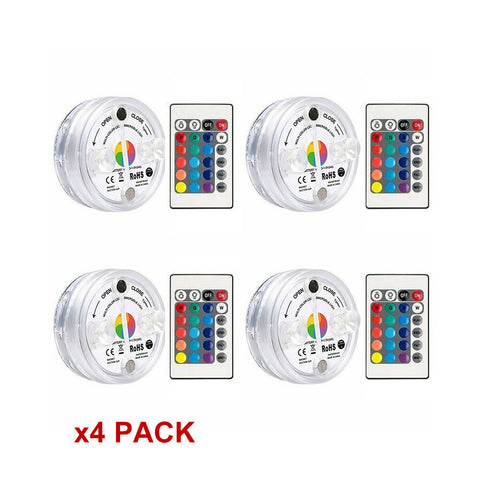 Underwater Lights Waterproof LED RGB Submersible Aquarium Pool Pond Lamp Remote