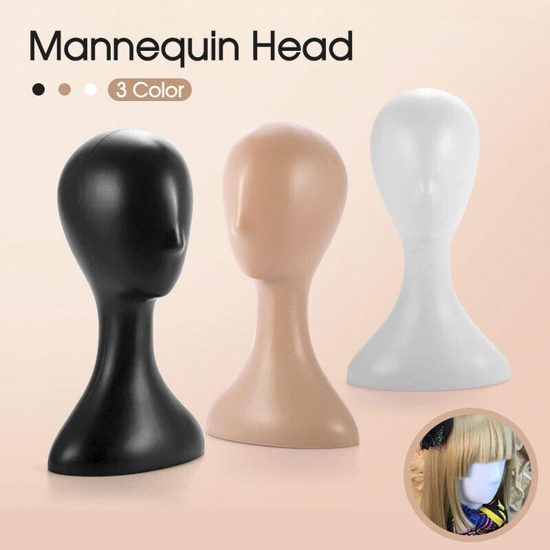 Plastic Female Mannequin Wig Hair Hat Scarf Manikin Head Model Display Stand AU