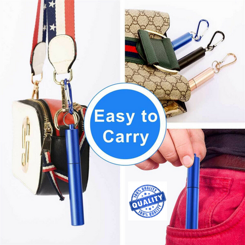 5 sets Reusable Collapsible Stainless Steel Straws Metal Straw+Brush Value Set