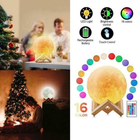 3D Moon LED Light
