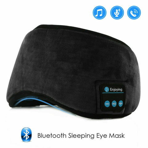 Wireless Bluetooth 5.0 Stereo Eye Mask Headphones Earphone Sleep Music Headband