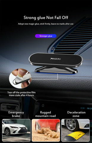 2x 360° Rotate Universal Magnetic Car Mount Dash Phone Holder for iPhone Galaxy GPS SLIVER&BLACK